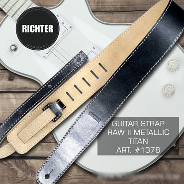Richterリヒター RAW II シリーズ 本革 牛革ギターストラップ