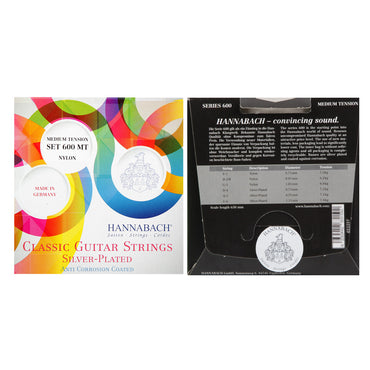 HANNABACH ハナバッハ クラシックギター弦 600MTG3C 600HTG3C ミディアムテンション ハイテンション ナイロン弦 ドイツ製