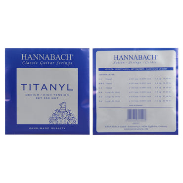 HANNABACH ハナバッハ 950MHT カーボン 銀メッキ巻きクラシックギター弦