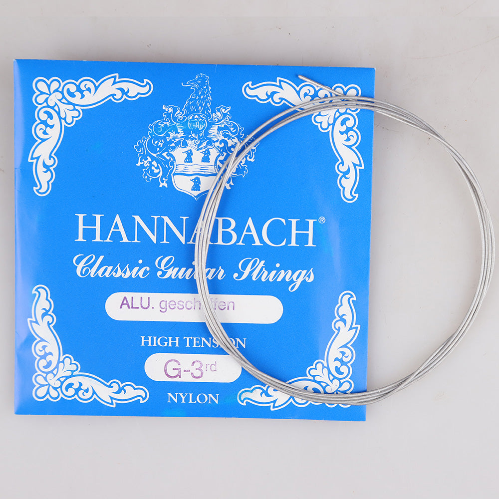 HANNABACH ハナバッハ クラシックギター弦 単品弦 850シリーズ PSP加工の巻弦 ミディアムテンション ハイテンション ナイロン弦 ドイツ製