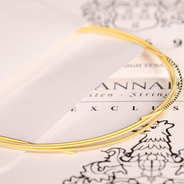 HANNABACH ハナバッハ カーボン 金メッキ巻きクラシックギター弦 1869MHT 1869HT ミディアム ハイ テンション ハイテンション ナイロン弦 ドイツ製