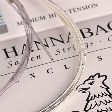 HANNABACH ハナバッハ 銀メッキ巻きクラシックギター弦 EXCLMT EXCLHT ミディアムテンション ハイテンション ナイロン弦 ドイツ製