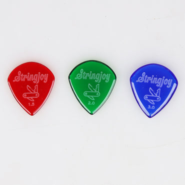 Stringjoy ストリングジョイ ギターピック エレキギター用 ベース用 耐摩耗 滑り止め仕様 ジャズ速弾き対応 単品販売