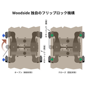 Woodside Guitar ギター用レッグサポート ギターサポート GS3-JZZ スリムタイプ
