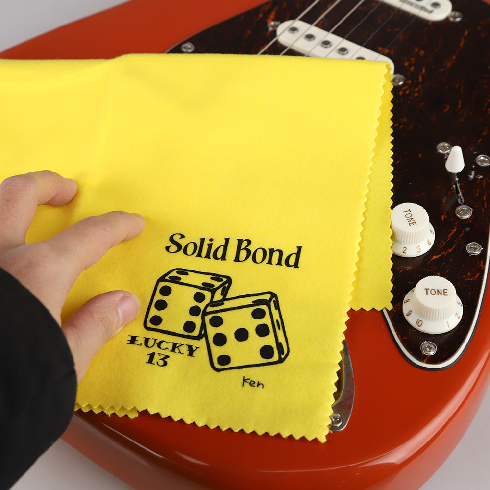 Solid Bondソリッドボンド 楽器用クリーニングクロス超極細繊維 ギタークリーニングクロス メンテナンス ケア ポリッシングクロス