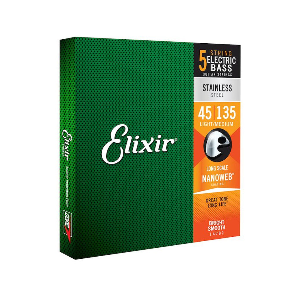 Elixir エリクサー 14-◯◯ 5弦ベース弦 ニッケルメッキ ステンレス