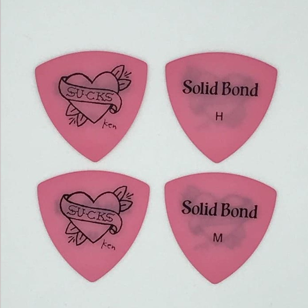 Solid Bond ソリッドボンド ギターピックPICK-◯◯ 大きなトライアングル Ken Yokoyamaサインモデル