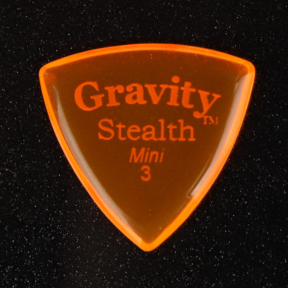 Gravity グラビティStealth MiniギターピックGSSM3P orange 1枚入り