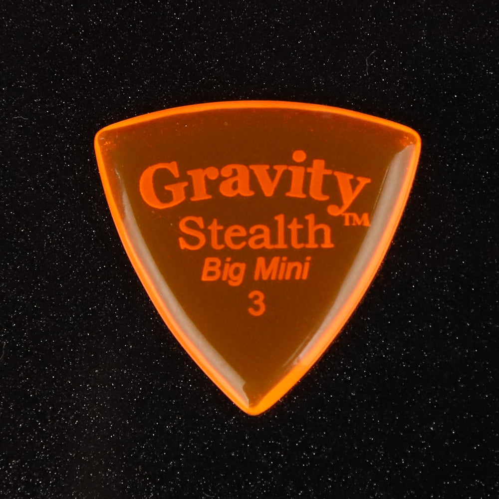 Gravity グラビティStealth Big MiniギターピックGSSB3P orange 1枚入り