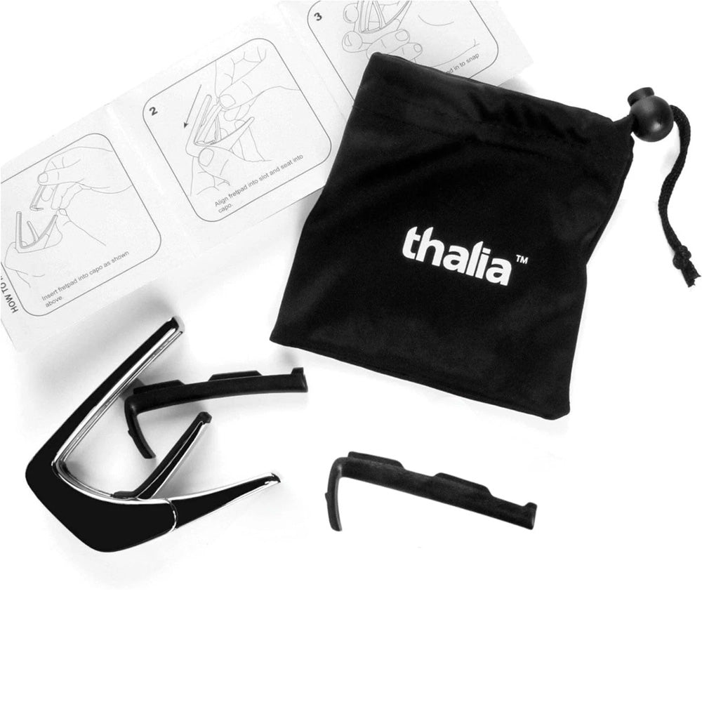 Thalia Capos ギターカポタスト Black Chrome Pearl Dragon Scales TH-CB202-01