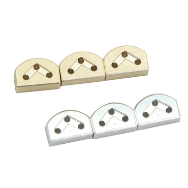 クラシックギターナイロン弦固定ピン アルミ合金 真鍮 ブリッジビーズ (6個セット)