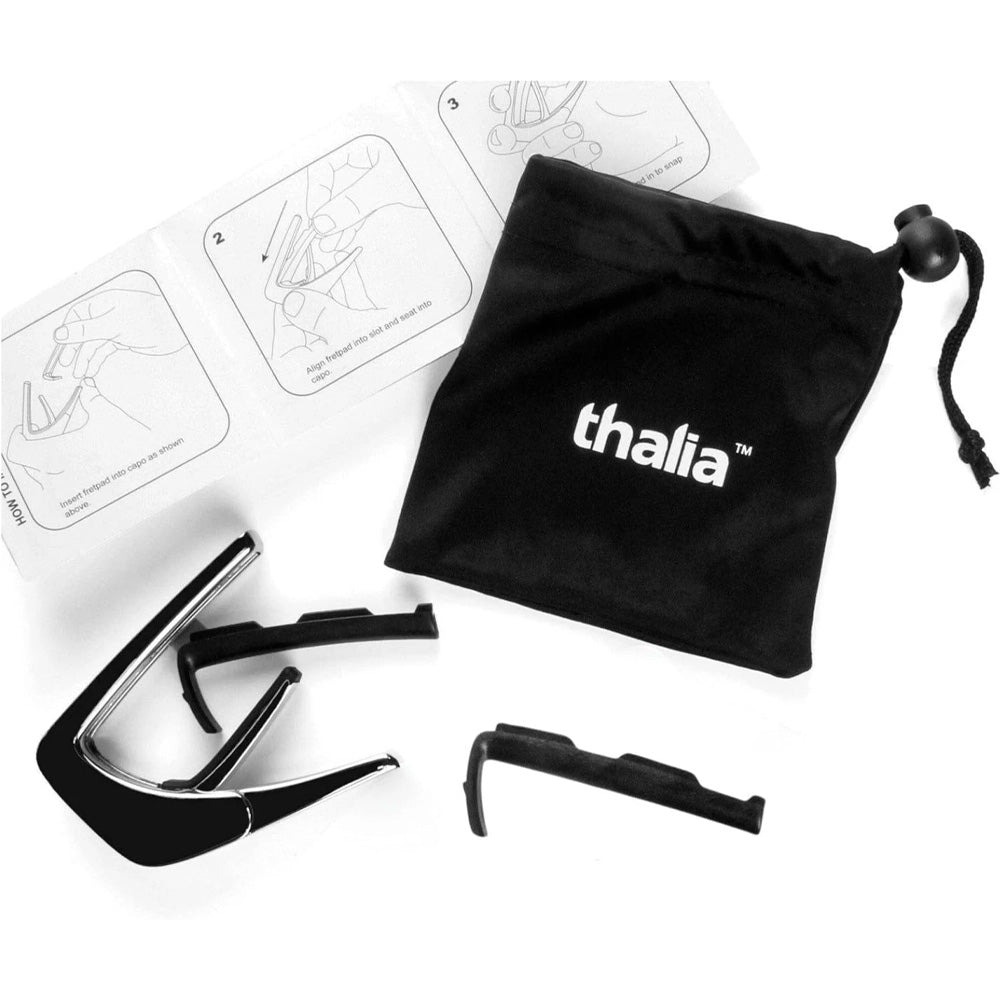 Thalia Capos ギターカポタストBlack Chrome Pearl Peacock TH-CB201-18