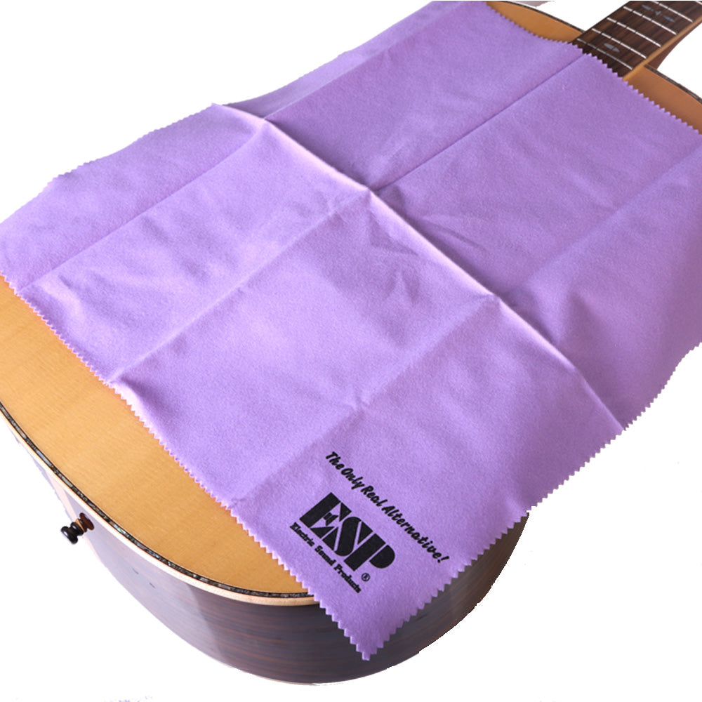 ESP CL-6 コットン製ギタークロス 青色とピンク色