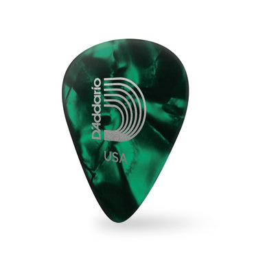 D'addario ダダリオ グリーンセルロイド ギターピック 4種類の厚さ 1CGP2/4/6/7