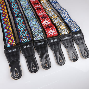 Soldier ソルジャーSTP-134--◯◯ギターストラップ コットン製 刺繍