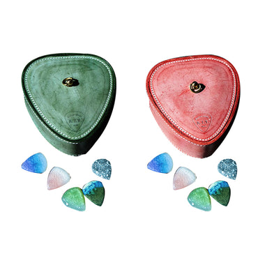 Knight T.Y. トウオン GPB -1312 アメリカンスタイル ビンテージ 手作り ギター ピック ケース 収納袋 レザー製 ピックバッグ