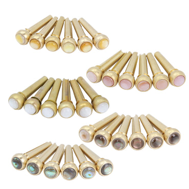 KIZAI キザイ QC012-◯◯ アコギ用 ブリッジピン 真鍮製 6個セット