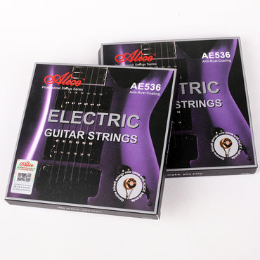 Alice アリス エレキギター弦 AE536シリーズ 6弦/7弦用 白ニッケル色合金メッキ巻き 防錆 耐久性あり プロフェッショナル演奏用弦