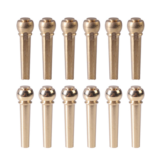 IM アイエム 真鍮製ギターブリッジピン 6本セット