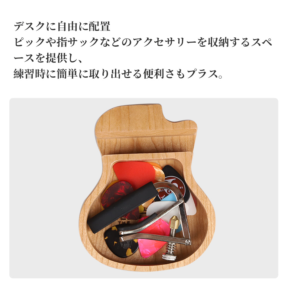 PYLON パイロン 木製ピック収納ボックス(スマホスタンド内蔵)