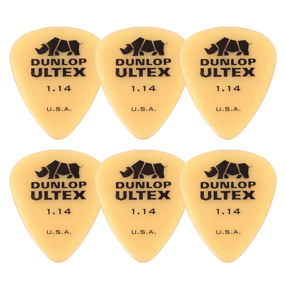 Jim Dunlop ジム ダンロップ 421R-◯◯ ギターピック ライノ スタンダード 透明イエロー 6枚入り