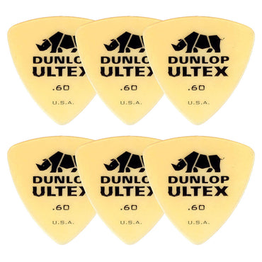 Jim Dunlop ジム ダンロップ 426R-◯◯ ギターピック ライノトライアングル 透明イエロー 6枚入り