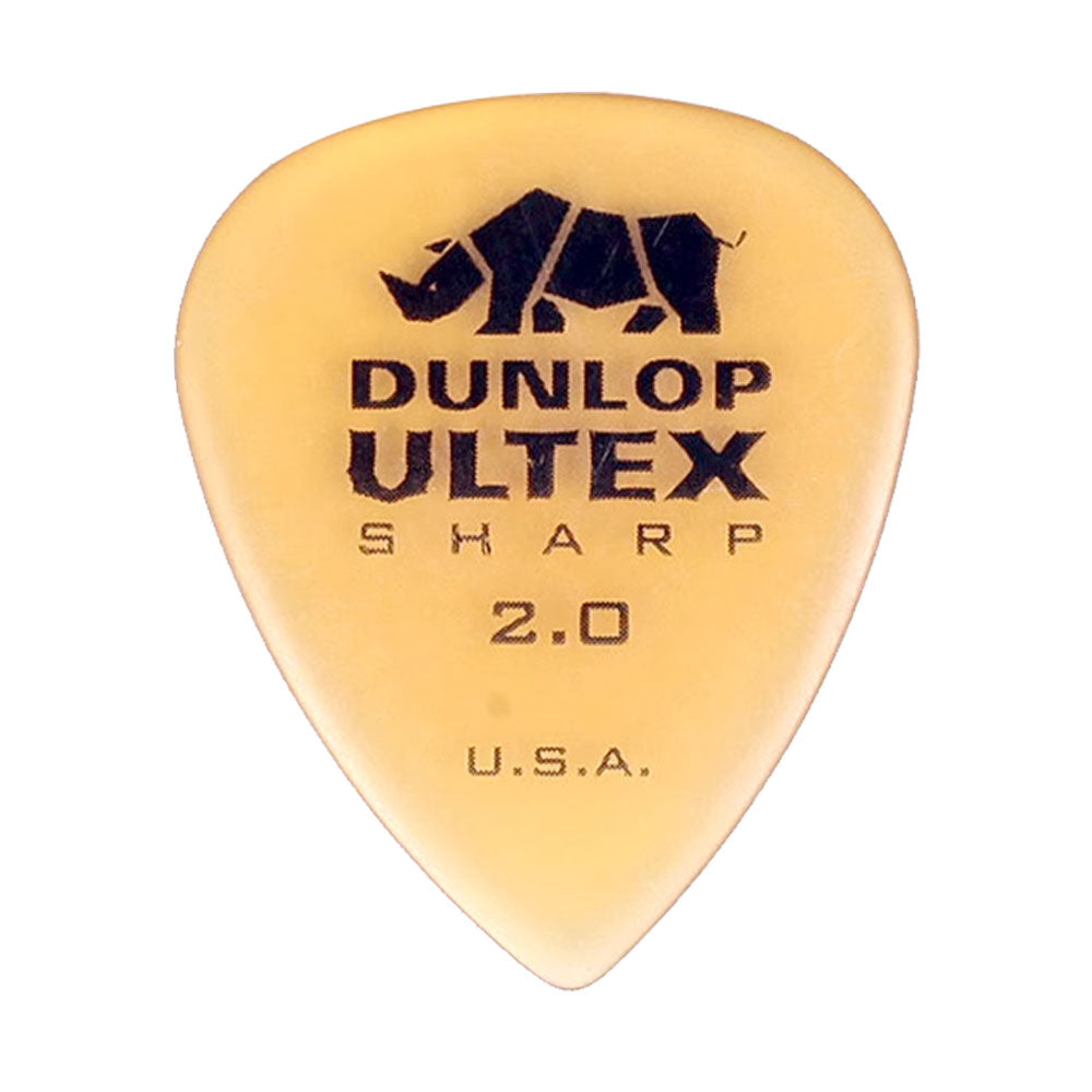 Jim Dunlop ジム ダンロップ 433R-◯◯ ギターピック ライノホーン先端 透明イエロー 1枚入り