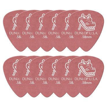 Jim Dunlop ジム ダンロップ 417R-◯◯ ギターピック GATOR GRIP STANDARD 12枚入り