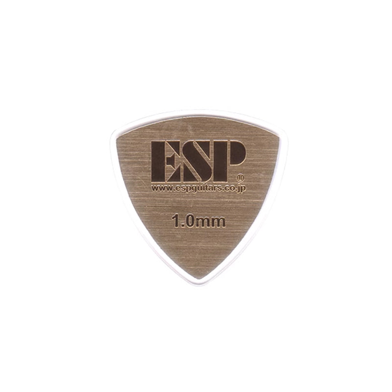 ESP トライアングル ギターピック 透明エッジ