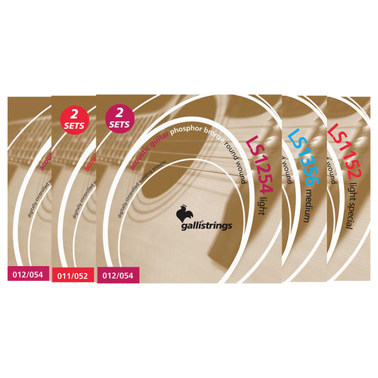 Gallistrings LSシリーズ アコースティックギター弦 フォスファーブロンズ