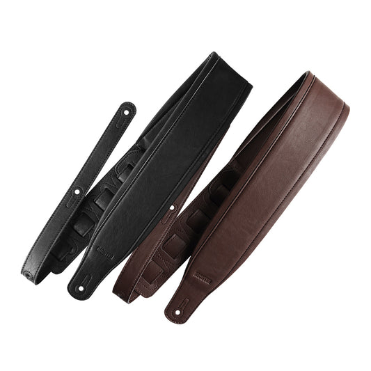 Richter リヒター Backline シリーズ ギターストラップ 幅広軽量ショルダーストラップ 合成皮革 ベース対応 ドイツ製 1648 1647