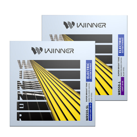 Winner ウィナー WR550-◯◯ エレキギター弦 スチール合金 09-42 10-46