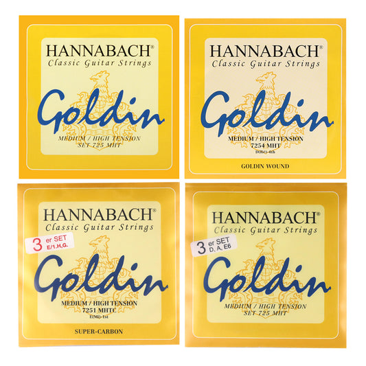 HANNABACH ハナバッハ クラシックギター弦 725シリーズ ナイロンセット弦 単品弦 ハーフセットクラシック ドイツ製