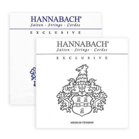 HANNABACH ハナバッハ 銀メッキ巻きクラシックギター弦 EXCLMT EXCLHT ミディアムテンション ハイテンション ナイロン弦 ドイツ製