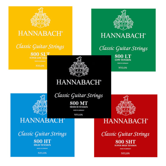 HANNABACH ハナバッハ 800シリーズ 銀メッキ巻きクラシックギター弦