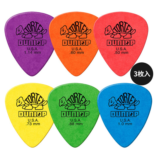 Jim Dunlop ジム ダンロップ 418R TORTEX STANDARD ティアドロップギター ピック 3枚入り