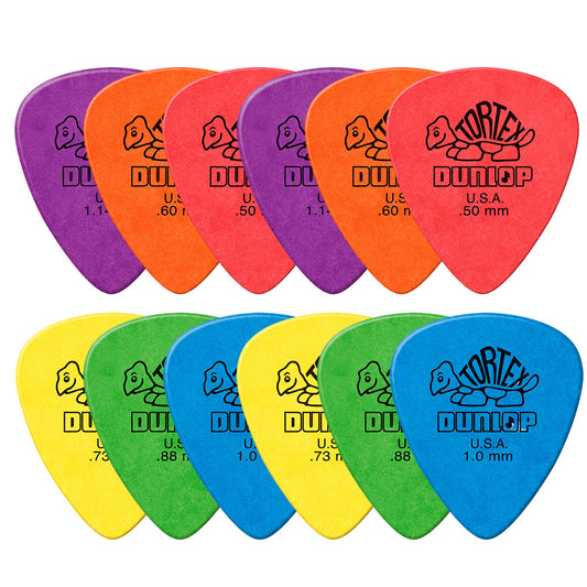 Jim Dunlop ジム ダンロップ 418R TORTEX STANDARD ティアドロップギター ピック 12枚入り