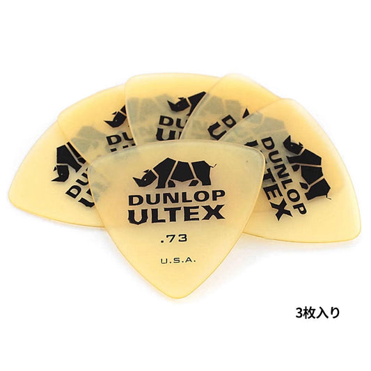 Jim Dunlop ジム ダンロップ 426R-◯◯ ギターピック ライノトライアングル 透明イエロー 3枚入り