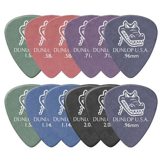 Jim Dunlop ジム ダンロップ 417R-◯◯ ギターピック GATOR GRIP STANDARD 12枚入り