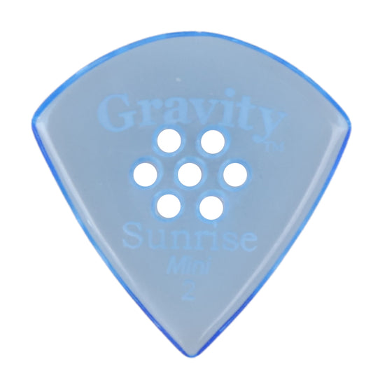 Gravity グラビティ Sunrise mini ギターピック GSUM2PM blue 滑り止め耐久性 1枚入り