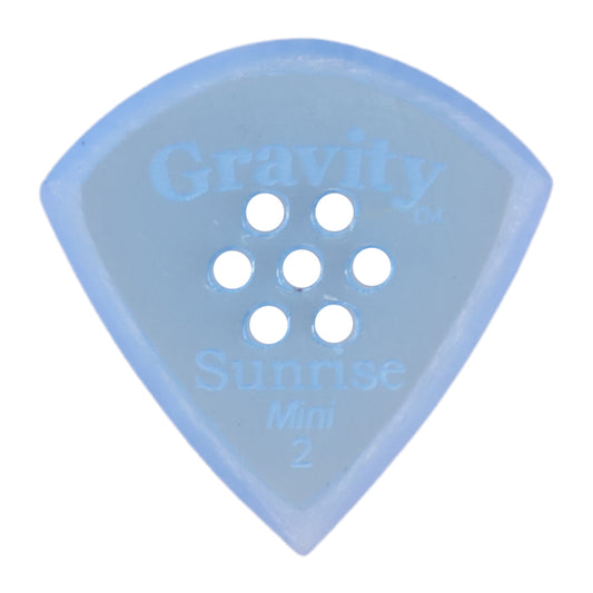 Gravity グラビティ Sunrise mini ギターピック GSUM2MM blue 滑り止め耐久性