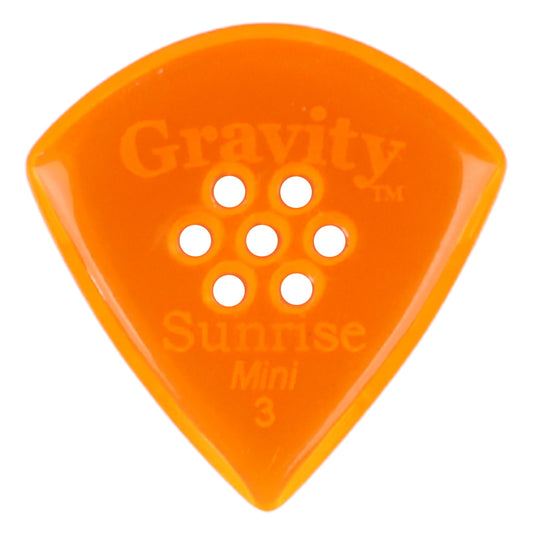 Gravity Sunrise mini ギターピック GSUM3PM orange 滑り止め耐久性