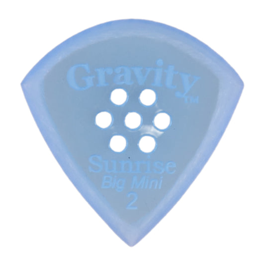 Gravity グラビティ Sunrise big mini ギターピック GSUB2MM blue 滑り止め耐久性 1枚入り