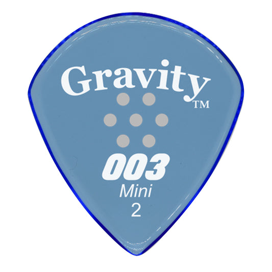 Gravity Picks グラビティピックス 003 Miniシリーズ G003M2PM ギターピック Blue 2.0mm 1枚入り
