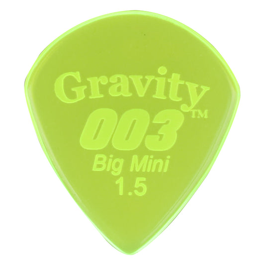 Gravity Picks グラビティピックス 003 Big Miniシリーズ G003B15P ギターピック Green 1.5mm 1枚入り