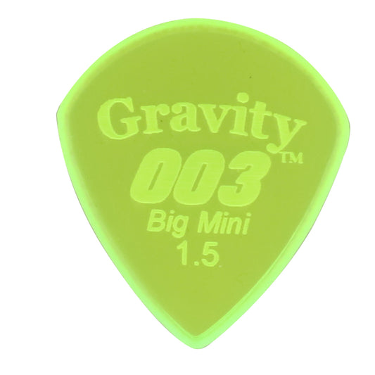 Gravity Picks グラビティピックス 003 Big Miniシリーズ G003B15M ギターピック Green 1.5mm 1枚入り