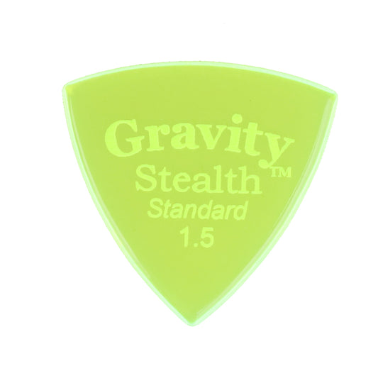 Gravity グラビティStealth StandardギターピックGSSS15P fluorescent green 1枚入り