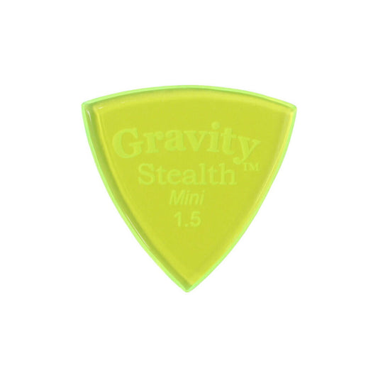 Gravity グラビティStealth MiniギターピックGSSM15P fluorescent green 1枚入り