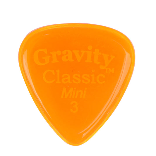 Gravity グラビティClassic Mini ギターピック JAZZ GCLM3P orange 1枚入り