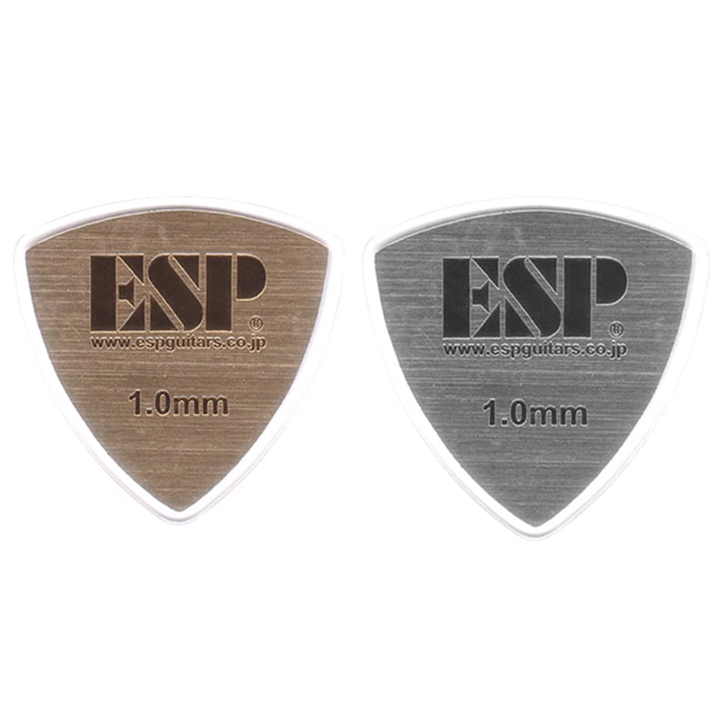 ESP トライアングル ギターピック 透明エッジ